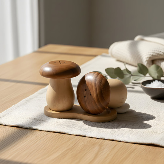 Wooden Salt Shaker Set